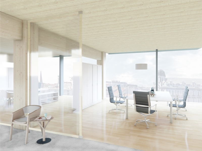 V budoucnu by mohly i kanceláře a administrativní prostory sídlit v dřevostavbách