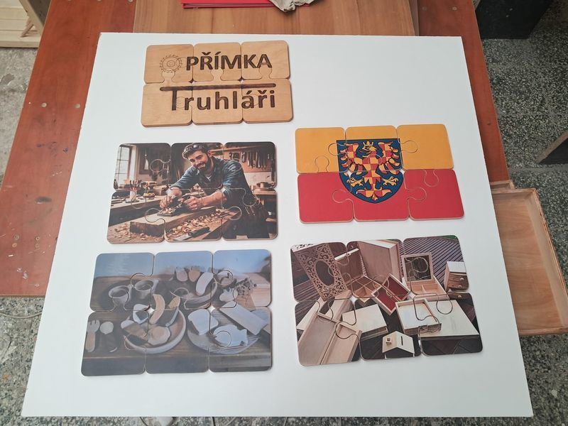 Př&iacute;mka - truhl&aacute;ři - PUZZLE